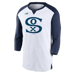 Chicago White Sox Rewind 3/4-Sleeve T-Shirt White/Navy | Nike