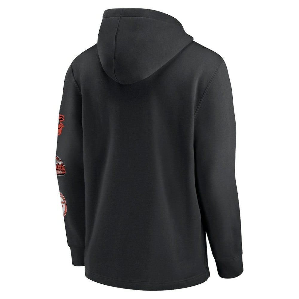 Baltimore Orioles Rewind Lefty Pullover Hoodie Black | Nike