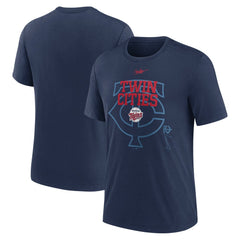 Minnesota Twins Rewind Retro Tri-Blend T-Shirt Navy | Nike