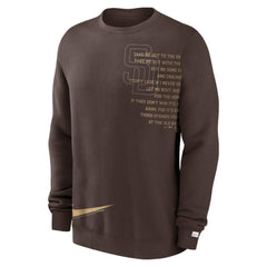 San Diego Padres Statement Ball Game Fleece Pullover Sweatshirt Brown | Nike