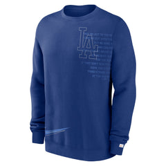 Los Angeles Dodgers Statement Ball Game Fleece Pullover Sweatshirt Royal | Nike