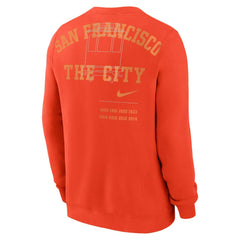 San Francisco Giants Statement Ball Game Fleece Pullover Sweatshirt Orange | Nike