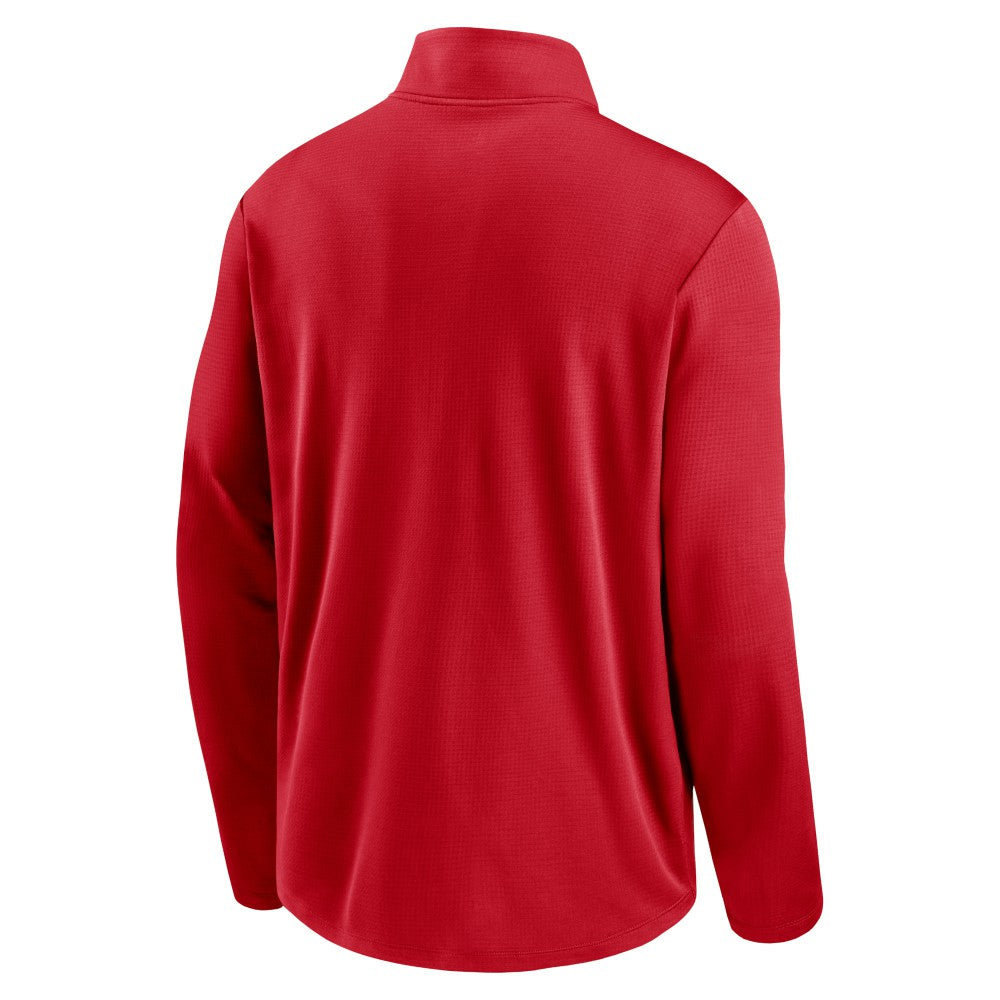 Los Angeles Angels Agility Pacer Lightweight Performance Half-Zip Top Red | Nike