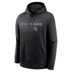 Colorado Rockies Swoosh NeighborHOOD Pullover Hoodie Black | Nike