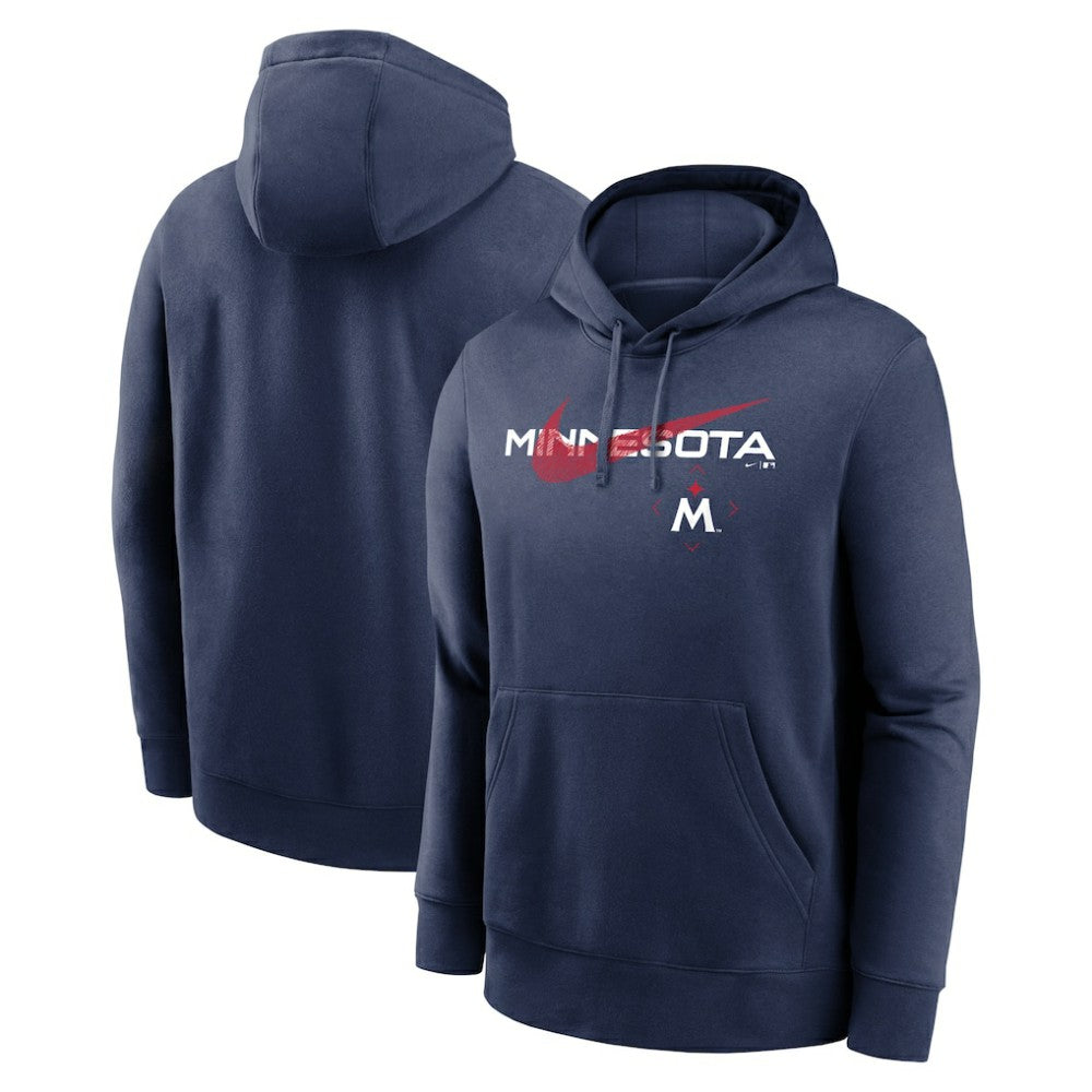 Minnesota Twins 2023 Swoosh Neighborhood Pullover Hoodie Navy | Nike