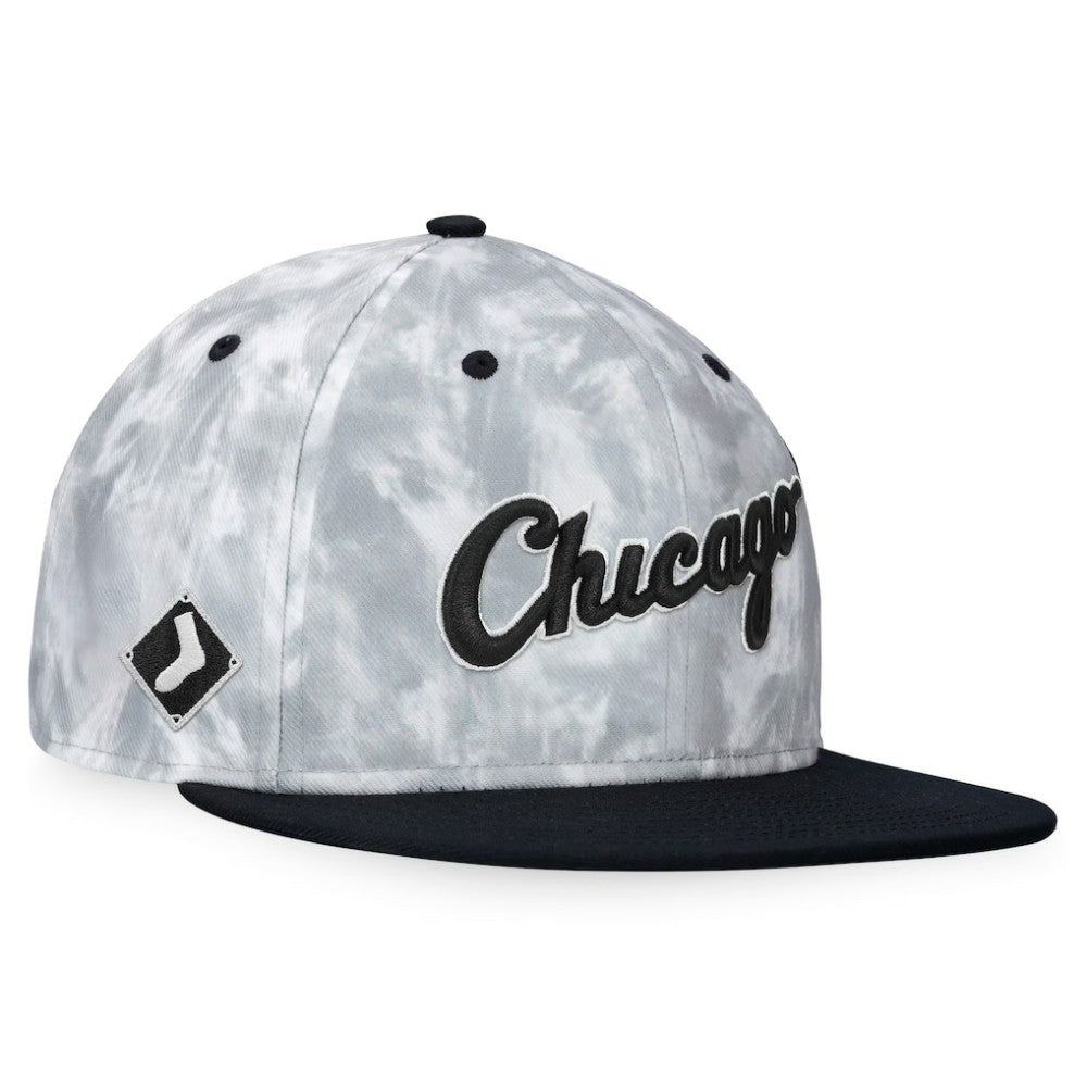 Chicago White Sox Smoke Dye Fitted Hat Black/White