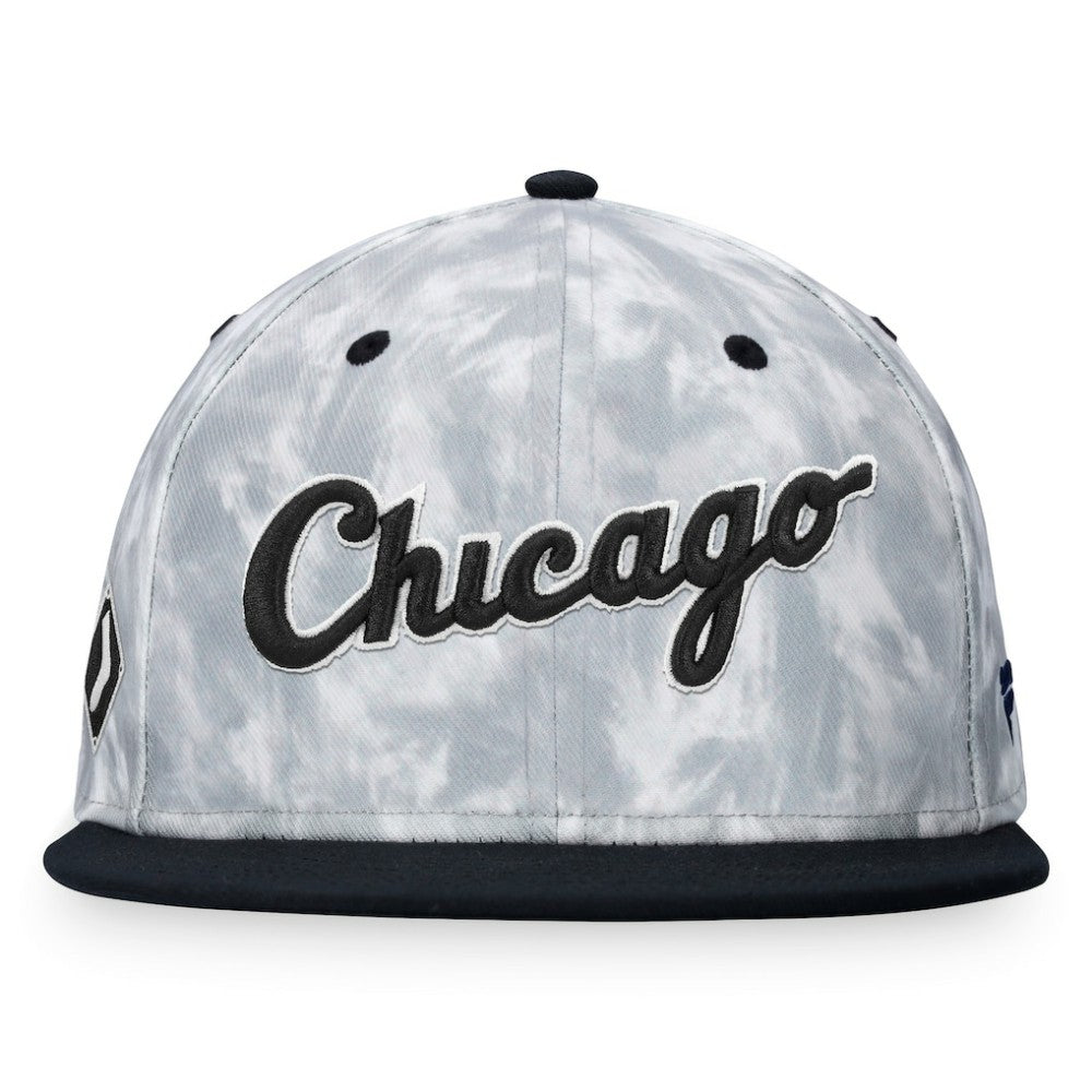Chicago White Sox Smoke Dye Fitted Hat Black/White