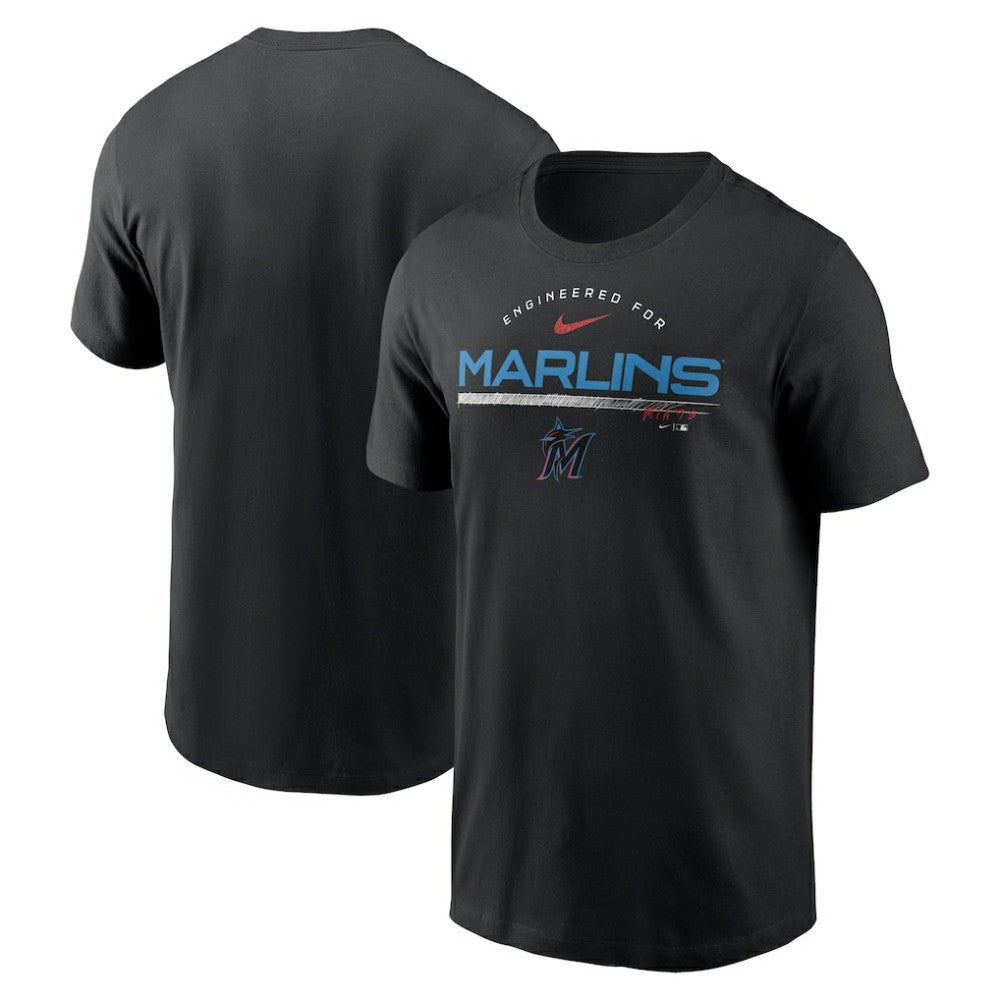 Miami Marlins Team Engineered Performance T-Shirt Black | Nike