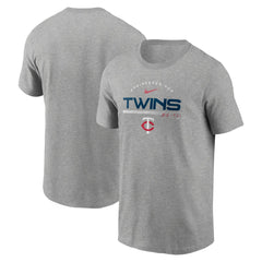 Minnesota Twins Team Engineered Performance T-Shirt Heather Gray | Nike