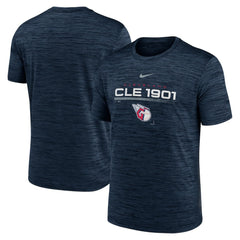 Cleveland Guardians Wordmark Velocity Performance T-Shirt Navy | Nike