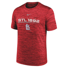 St. Louis Cardinals Wordmark Velocity Performance T-Shirt Red | Nike