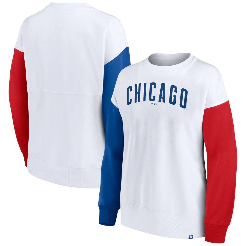 Chicago Cubs Women's Series Pullover Sweatshirt White