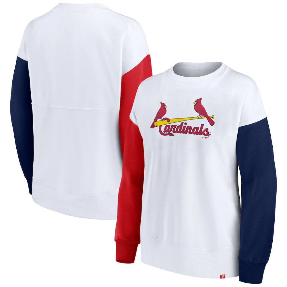 St. Louis Cardinals Women's Series Pullover Sweatshirt White