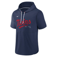 Minnesota Twins Springer Short Sleeve Team Pullover Hoodie Navy | Nike