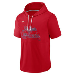 St. Louis Cardinals Springer Short Sleeve Team Pullover Hoodie Red | Nike