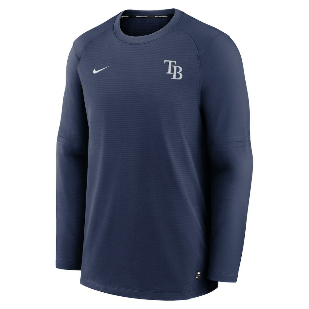 Tampa Bay Rays Authentic Collection Logo Performance Long Sleeve T-Shirt Navy | Nike