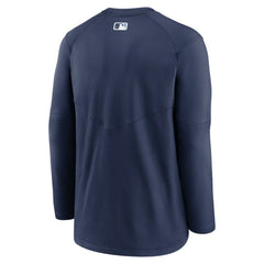 Tampa Bay Rays Authentic Collection Logo Performance Long Sleeve T-Shirt Navy | Nike