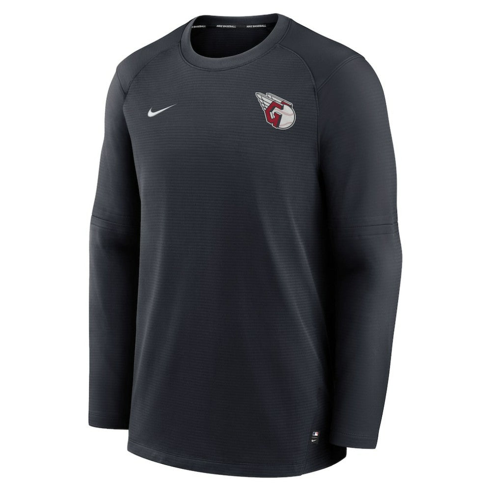 Cleveland Guardians Authentic Collection Logo Performance Long Sleeve T-Shirt Navy | Nike