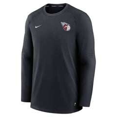 Cleveland Guardians Authentic Collection Logo Performance Long Sleeve T-Shirt Navy | Nike