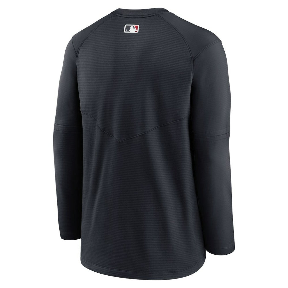 Cleveland Guardians Authentic Collection Logo Performance Long Sleeve T-Shirt Navy | Nike