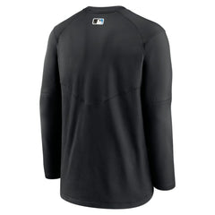 Miami Marlins Authentic Collection Logo Performance Long Sleeve T-Shirt Black | Nike