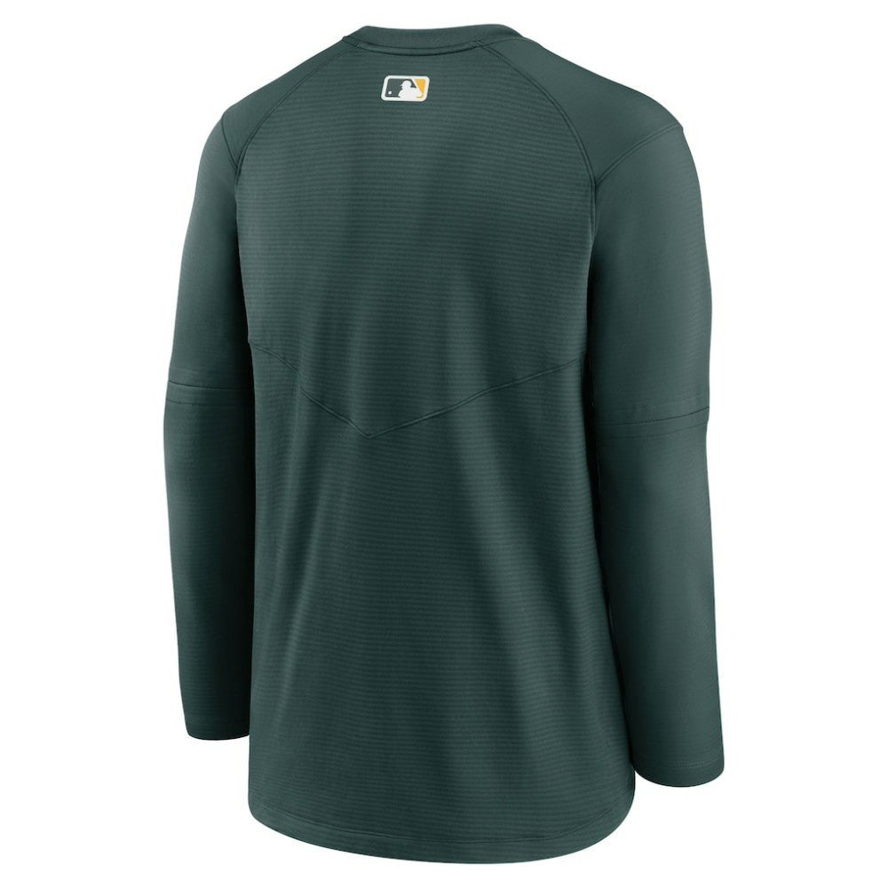 Athletics Authentic Collection Logo Performance Long Sleeve T-Shirt Green | Nike