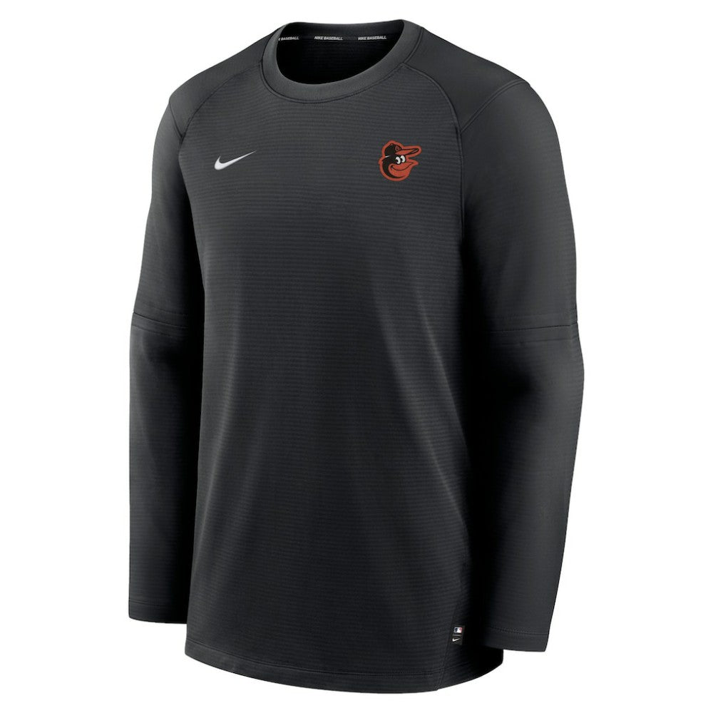 Baltimore Orioles Authentic Collection Logo Performance Long Sleeve T-Shirt Black | Nike