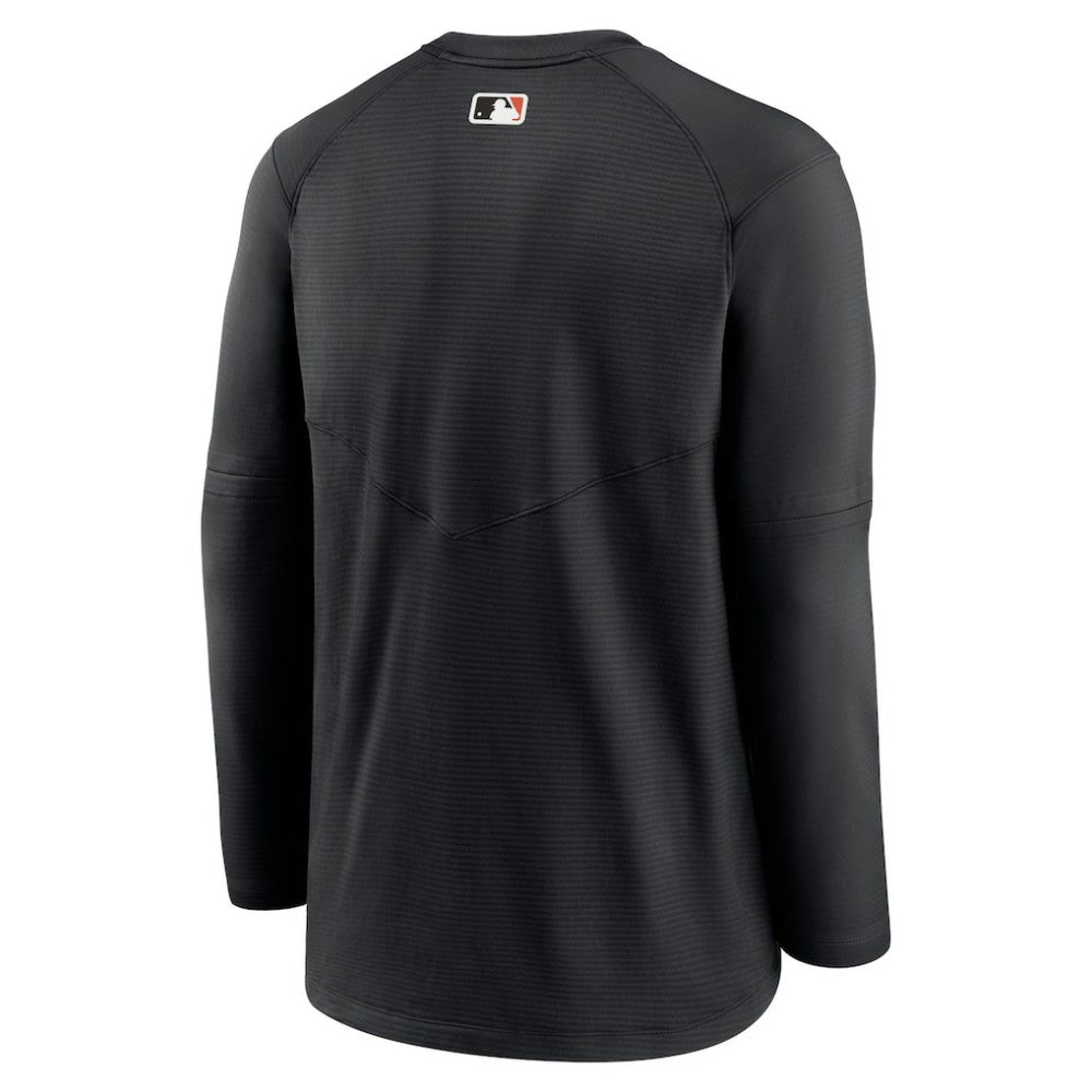 Baltimore Orioles Authentic Collection Logo Performance Long Sleeve T-Shirt Black | Nike
