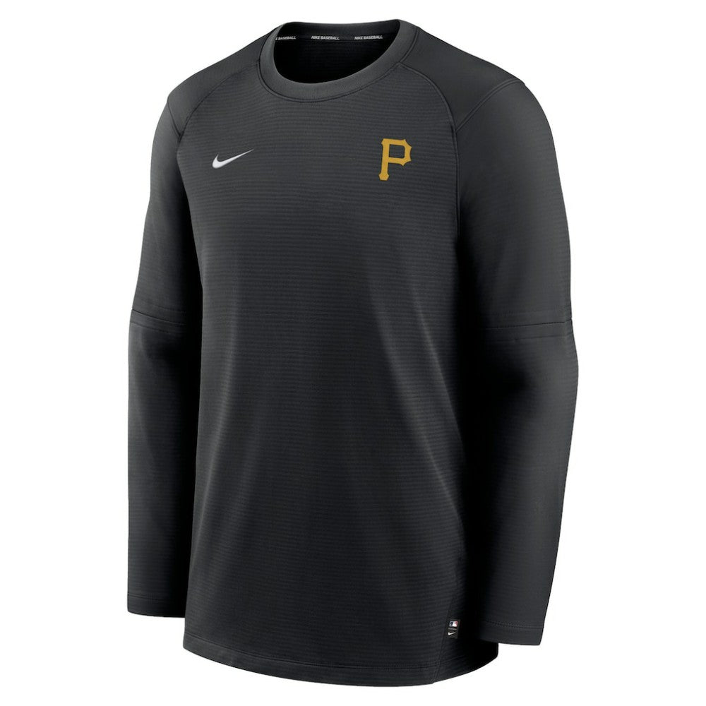 Pittsburgh Pirates Authentic Collection Logo Performance Long Sleeve T-Shirt Black | Nike
