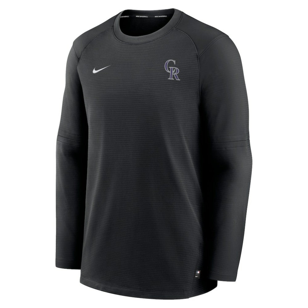 Colorado Rockies Authentic Collection Logo Performance Long Sleeve T-Shirt Black | Nike
