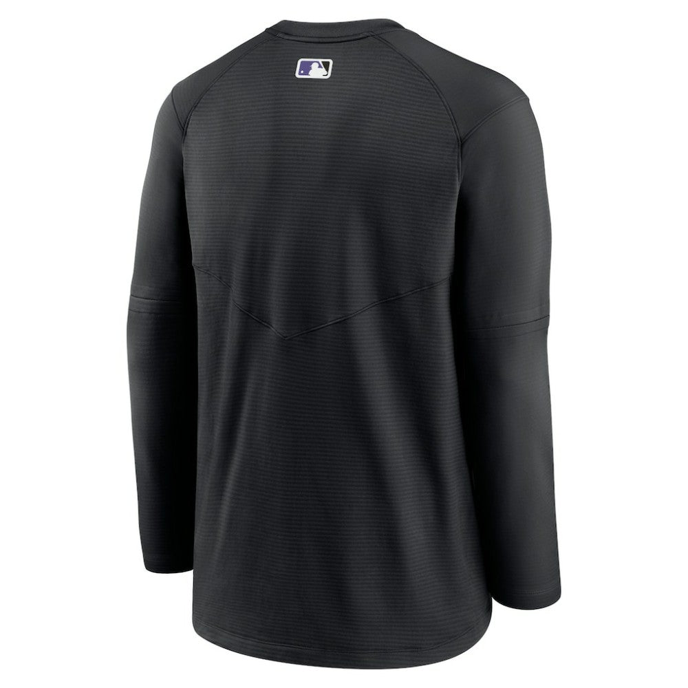 Colorado Rockies Authentic Collection Logo Performance Long Sleeve T-Shirt Black | Nike