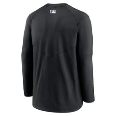 Colorado Rockies Authentic Collection Logo Performance Long Sleeve T-Shirt Black | Nike