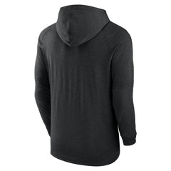 Baltimore Orioles Authentic Collection Lightweight Dri-FIT Hooded Pullover Heather Black | Nike