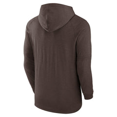 San Diego Padres Authentic Collection Lightweight Dri-FIT Hooded Pullover Brown | Nike