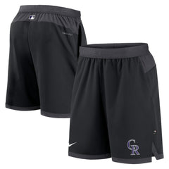 Colorado Rockies Authentic Collection Flex Vent Performance Shorts Black | Nike
