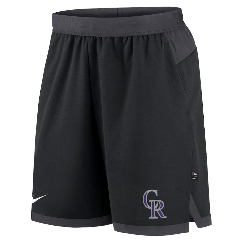 Colorado Rockies Authentic Collection Flex Vent Performance Shorts Black | Nike
