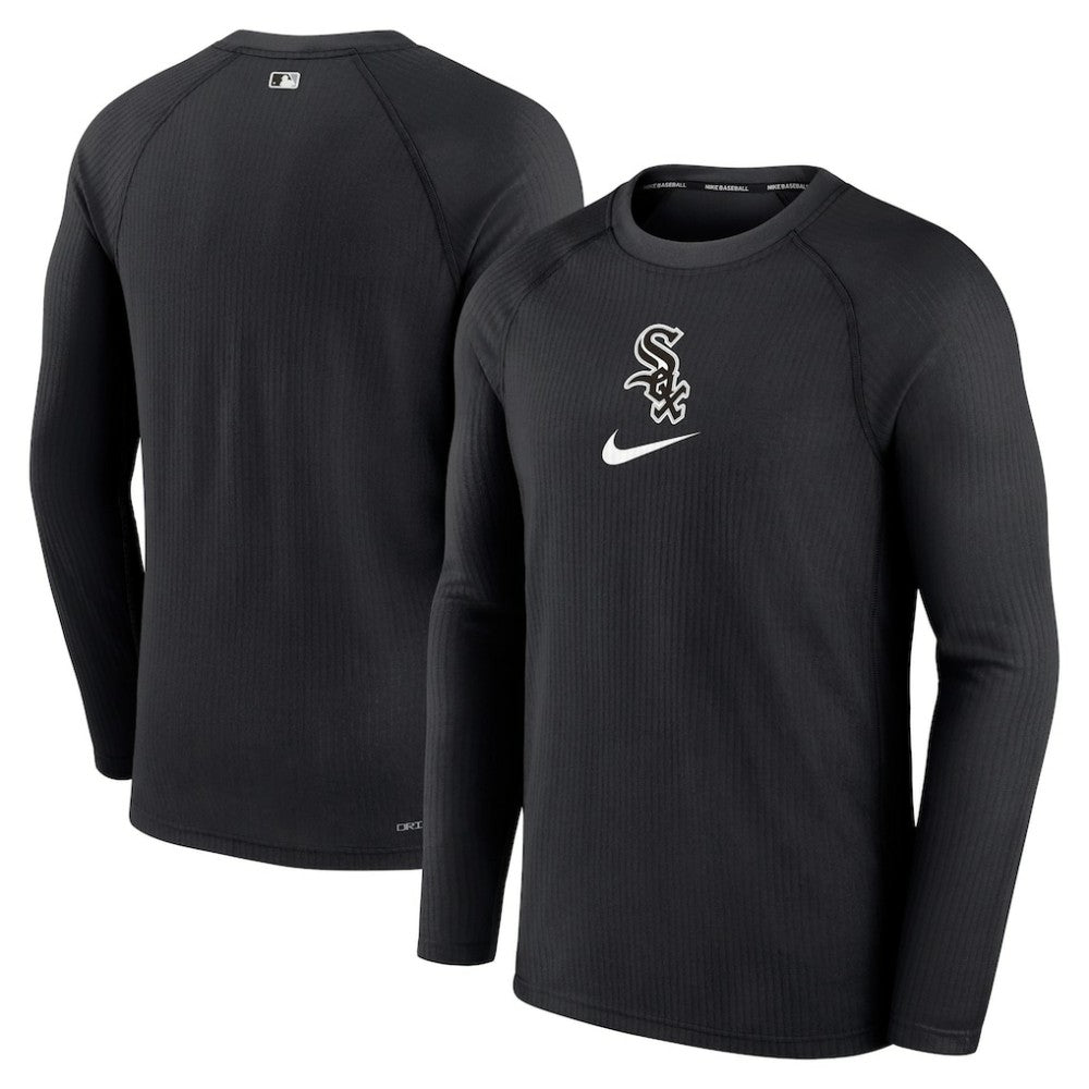 Chicago White Sox Authentic Collection Game Raglan Performance Long Sleeve T-Shirt Black | Nike