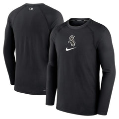 Chicago White Sox Authentic Collection Game Raglan Performance Long Sleeve T-Shirt Black | Nike
