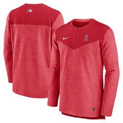 Los Angeles Angels Authentic Collection Game Time Performance Half-Zip Top Red | Nike