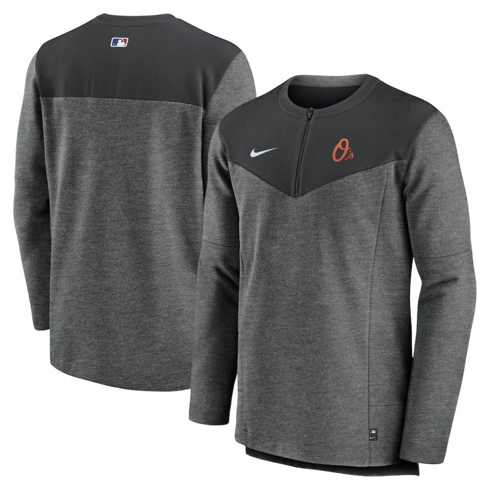 Baltimore Orioles Authentic Collection Game Time Performance Half-Zip Top Black | Nike