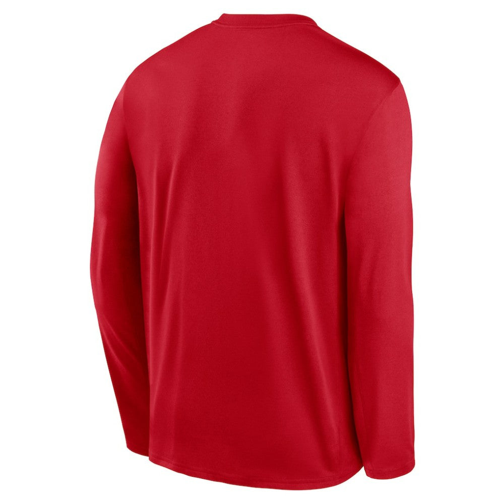 Los Angeles Angels Authentic Collection Team Logo Legend Performance Long Sleeve T-Shirt Red | Nike