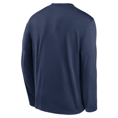 Tampa Bay Rays Authentic Collection Team Logo Legend Performance Long Sleeve T-Shirt Navy | Nike