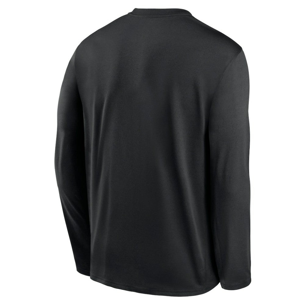 Baltimore Orioles Authentic Collection Team Logo Legend Performance Long Sleeve T-Shirt Black | Nike