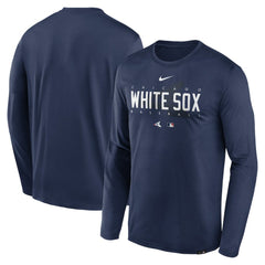 Chicago White Sox Authentic Collection Team Logo Legend Performance Long Sleeve T-Shirt Navy | Nike