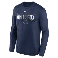 Chicago White Sox Authentic Collection Team Logo Legend Performance Long Sleeve T-Shirt Navy | Nike