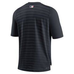 Cleveland Guardians Authentic Collection Pregame Raglan Performance V-Neck T-Shirt Navy | Nike