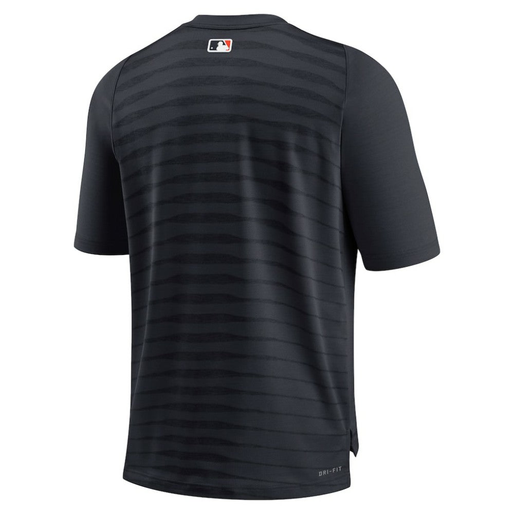Detroit Tigers Authentic Collection Pregame Raglan Performance V-Neck T-Shirt Navy | Nike