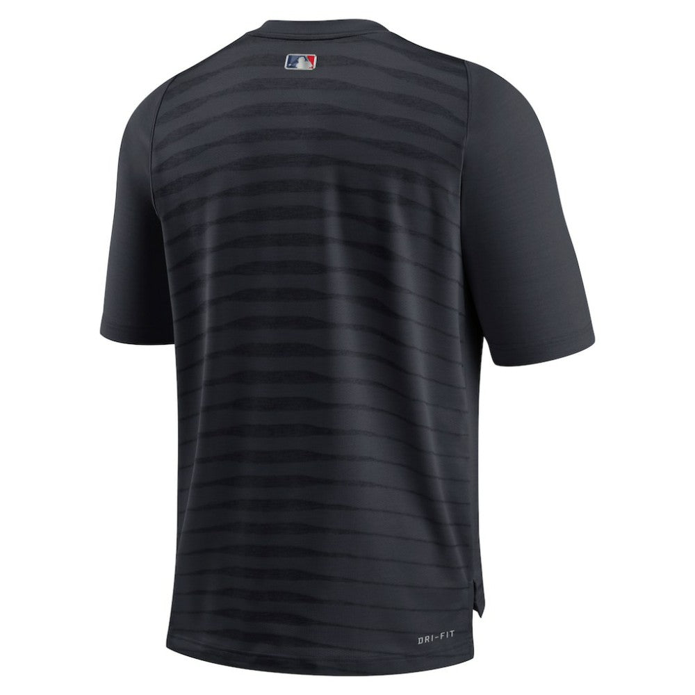 Detroit Tigers Authentic Collection Pregame Raglan Performance V-Neck T-Shirt Navy | Nike