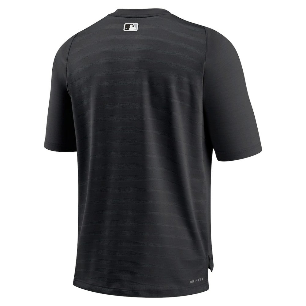 Chicago White Sox Authentic Collection Pregame Raglan Performance V-Neck T-Shirt Black | Nike