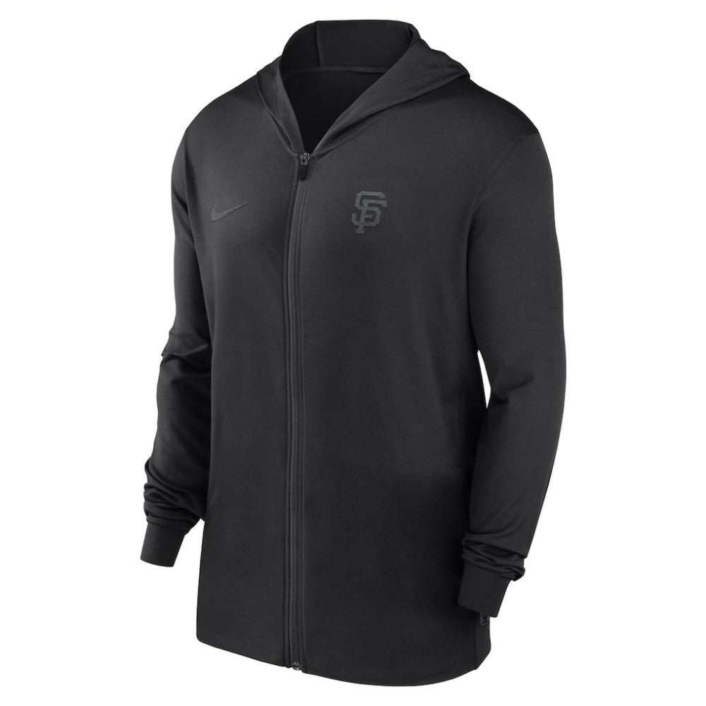 San Francisco Giants Authentic Collection Travel Performance Lightweight Full-Zip Hoodie Black | Nike